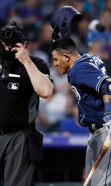 Padres' Machado denies bumping umpire, to appeal 1-game ban